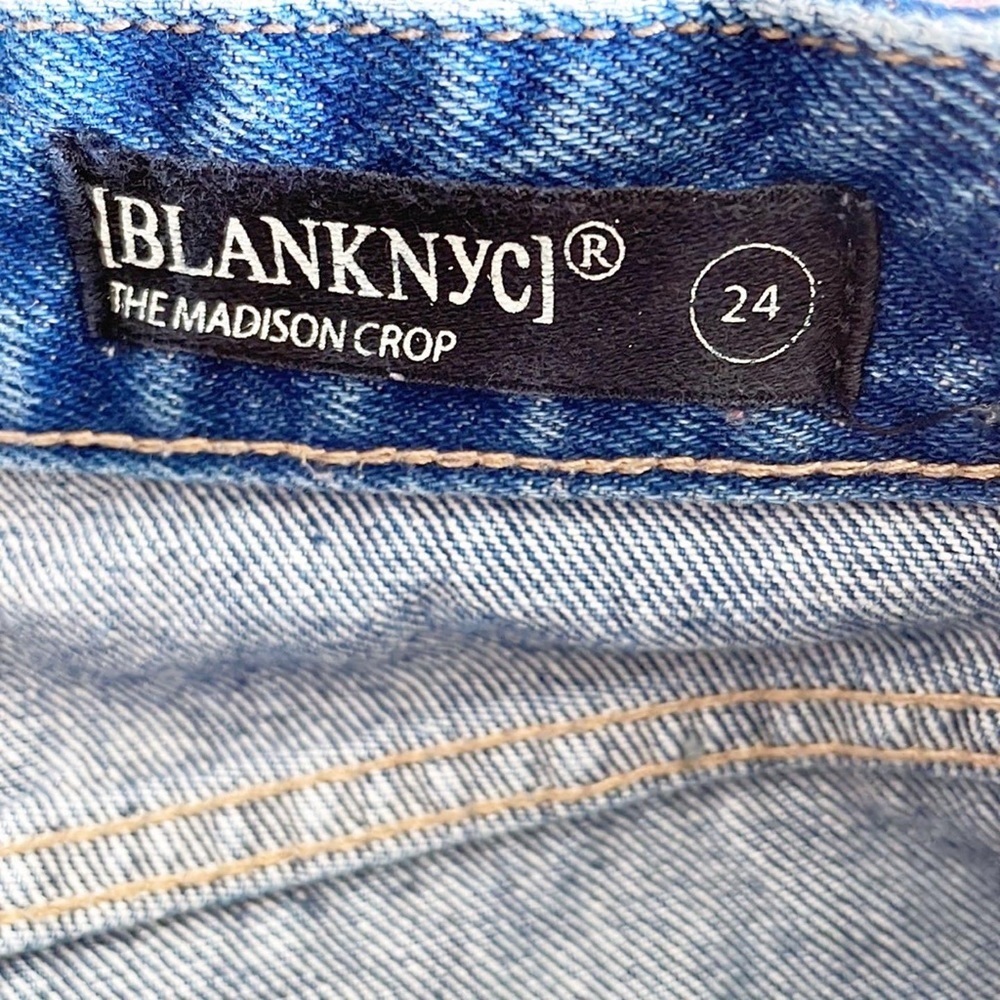 🌿Final Sale
Blank NYC The Madison Crop High Rise Denim Blue Jeans - Picture 7 of 10